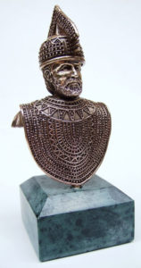 busto villanoviano in bronzo massiccio