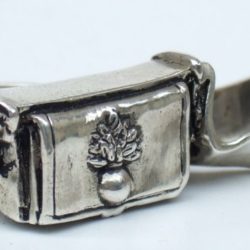giberna segnaposto in bronzo o argento